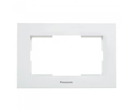 Рамка для 2-й розетки Panasonic  серебро Karre Plus Фотография_0