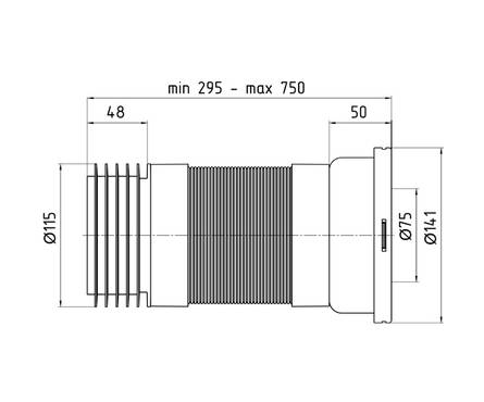 Гофра для унитаза Ани Пласт (К728R) Фотография_1