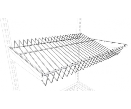 Полка для обуви гардеробной системы ПАКС Титан белая, 603х406х120 мм Фотография_1