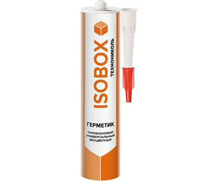 Герметик силиконовый универсальный ISOBOX ТЕХНОНИКОЛЬ 260 мл бесцветный Фотография_0
