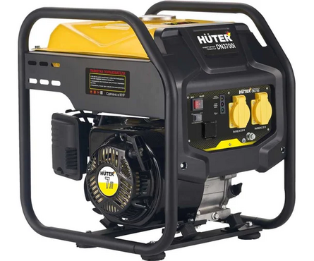 Генератор бензиновый 3.3 кВт 220В бак 7 л ручной стартер DN3700i HUTER Фотография_7