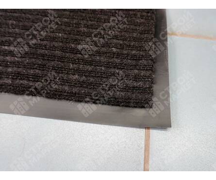 Коврик придверный 40х60 см ребристый черный Фотография_1