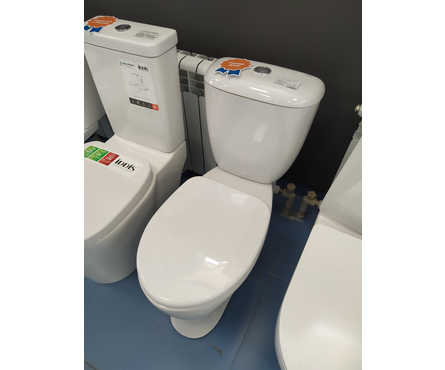 Унитаз-компакт Воротынский косой выпуск+сиденье, 665х365х790 мм Фотография_3