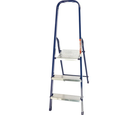 Стремянка стальная 3 ступени (2+1) 60 см/3.8 кг АЛЮМЕТ Фотография_1
