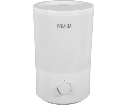 Увлажнитель ультразвуковой 3 л/25 Вт/220 В/40 м² белый УВ-2 РЕСАНТА Фотография_1