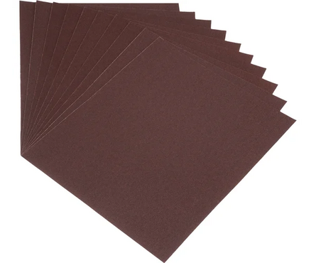 Шлифлист на бумажной основе P120 230х280 мм влагостойкий СИБРТЕХ (10 шт/уп) Фотография_0