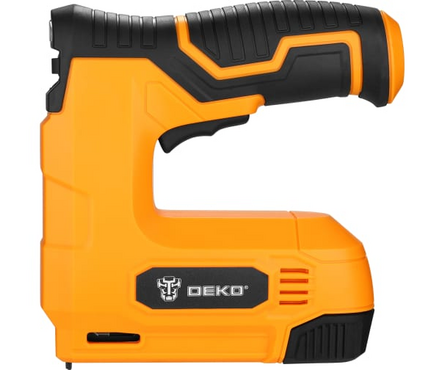 Степлер аккумуляторный скобы 53/A, 1x1.5 Ач, з/у DKES3.6Li DEKO Фотография_1