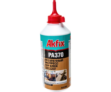 Клей полиуретановый водостойкий AKFIX PA370 Д4 прозрачный 500 г  Фотография_0