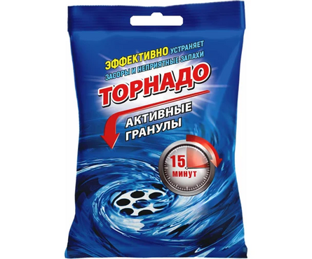 Средство для удаления засора в трубах Krot Торнадо 70 гр Фотография_0