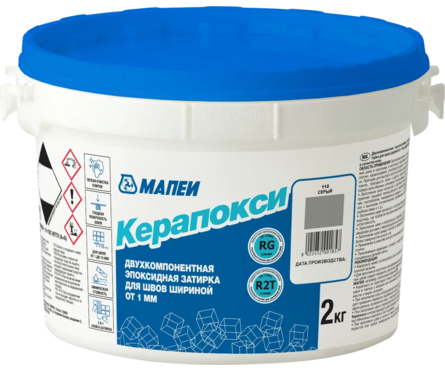 Затирка эпоксидная МАПЕИ Керапокси №112 серая 2 кг Фотография_0