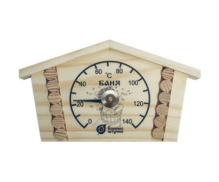 Термометр для бани и сауны Банные штучки Избушка 23*12,5*2,5 см Фотография_0