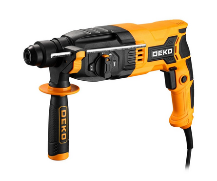 Перфоратор 850 Вт, 3Дж, 3-реж. SDS+, пласт. кейс с набором из 5 буров DKH900 DEKO Фотография_1