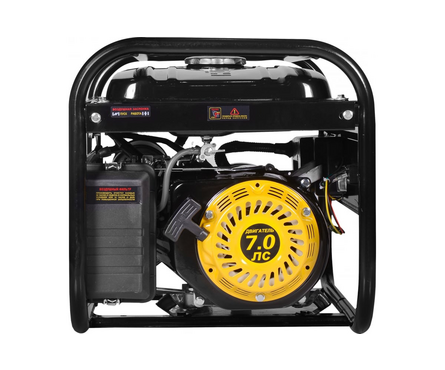 Генератор бензиновый 3.2кВт 220В бак 15 л ручной стартер DY4000L HUTER Фотография_3