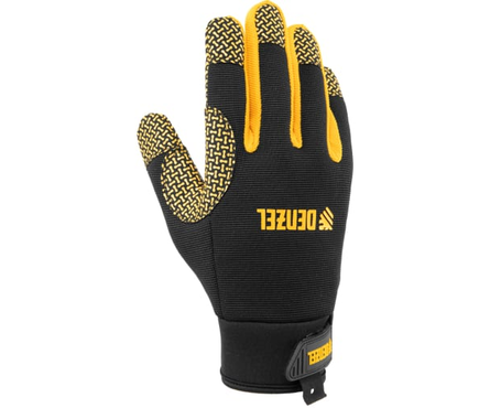 Перчатки полиэстер силиконовое нанесение, универсальные, р-р 9 DENZEL Фотография_2