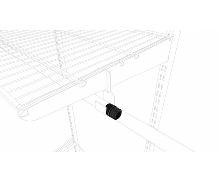 Соединитель для перекладины гардеробной системы ПАКС Титан черный Фотография_1