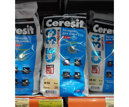 Затирка ЦЕРЕЗИТ CE33 персик 2 кг Фотография_3