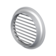 Решетка ПВХ вентиляционная вытяжная круглая с фланцем d 125 мм белая ЭВЕНТ Фотография_1