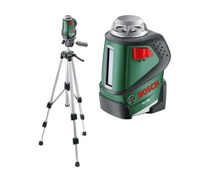 Лазерный нивелир Bosch PLL 360 Set, дальность 20м, точность ±0,4 мм/м, 0,50кг, штатив Фотография_0