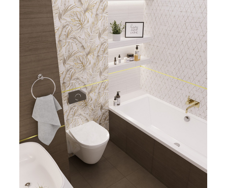 Керамогранит BRASILIANA GP Коричневый 412х412х8 мм Березакерамика Фотография_1