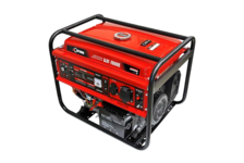 Генератор бензиновый 5-5.5 кВт 220В бак 25 л электро стартер колеса БЭГ-7000Е ОПТИМА