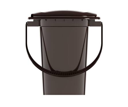 Туалет-ведро 17 л коричневое М1319 Фотография_1