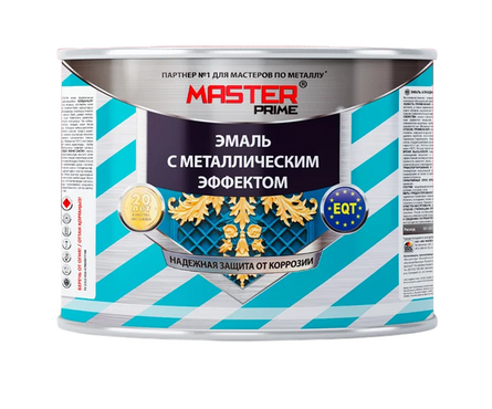 Эмаль металлик серебро MASTER PRIME 0.8 кг Фотография_1