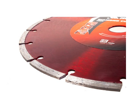 Диск алмазный 230х22.2 мм отрезной сегментный тонкий для сухой резки MATRIX Фотография_1