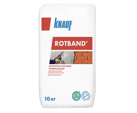 Штукатурка гипсовая универсальная KNAUF Ротбанд 10 кг Фотография_0