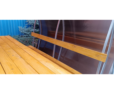 Беседка Комфорт (образец с поликарбонатом) Фотография_3