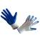 Перчатки нейлоновые белые с синим нитриловым покрытием  Фотография_0