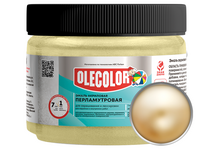 Эмаль акриловая OLECOLOR перламутровая золотой жемчуг 0.3 кг