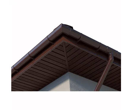 Труба водосточная ТехноНИКОЛЬ ПВХ коричневый (1.5 м) Фотография_3