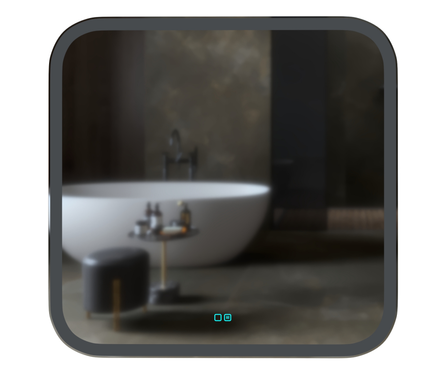 Зеркало 685х700 мм Стив сенсорный выключатель, светодиодная подсветка+подогрев MIXLINE Фотография_1