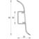 Угол для плинтуса К55 Идеал Комфорт Палисандр серый / 282 соединительный Фотография_1