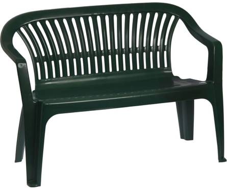 Скамейка со спинкой Престиж (115*60*81) зелен. Фотография_0