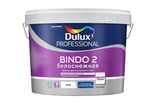 Краска для потолков и стен Dulux «BINDO 2» глубокоматовая, снежно-белая (9 л)