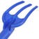 Вилка посадочная пластиковая с упором для большого пальца синяя Фотография_1