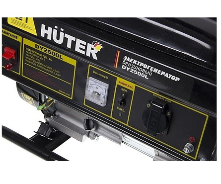 Генератор бензиновый 2.0 кВт 220В бак 12 л ручной стартер DY2500L HUTER Фотография_4
