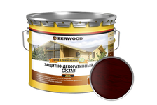 Защитно-декоративный состав ZERWOOD ZDS для древесины, палисандр, 10 л