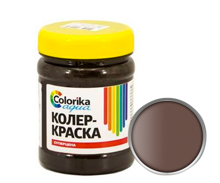 Колер-краска коричневый темный COLORIKA AQUA 0.5 кг Фотография_0