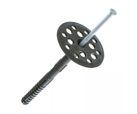 Дюбель для теплоизоляции 10х180 мм с металлическим гвоздем (50 шт/уп) Фотография_0