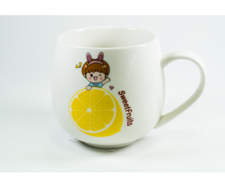 Кружка керамическая PERFECTO LINEA Sweet fruits лимон, 350 мл Фотография_2