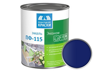 Эмаль универсальная ПФ-115 синяя СЛЗ 0.8 кг