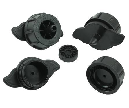 Капельница для полива 4 л/ч некомпенсированная 0,7-3,2 бар разборная (черная) Фотография_1