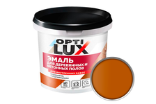 Эмаль для пола OPTILUX желто-коричневая, акриловая, 0.9 кг