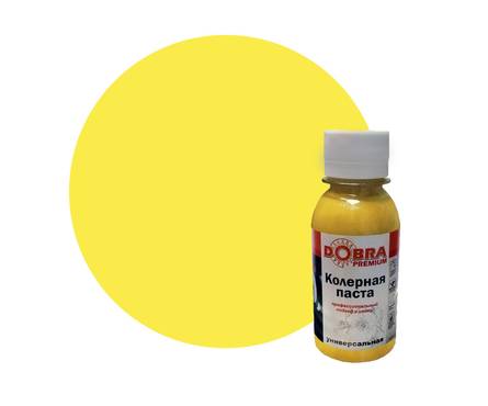 Колер Dobra PREMIUM №01 лимонно-желтый 100 мл Фотография_0
