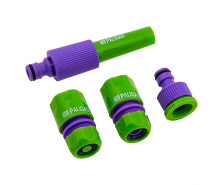 Набор для подключения шланга (распылитель, 3 адаптера к распылителю) 1/2 PALISAD Фотография_2