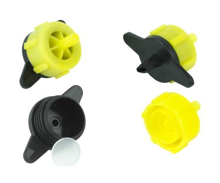 Капельница для полива компенсированная разборная, 2 л/ч, 0,8-3 бар, жёлтая Фотография_1