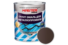 Грунт-эмаль для металлопрофиля коричневый RAL 8017 MASTER PRIME 2 кг