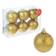 Набор шаров Ледяной блеск, диаметр 5 см, цвет золотой (6 шт) Фотография_0
